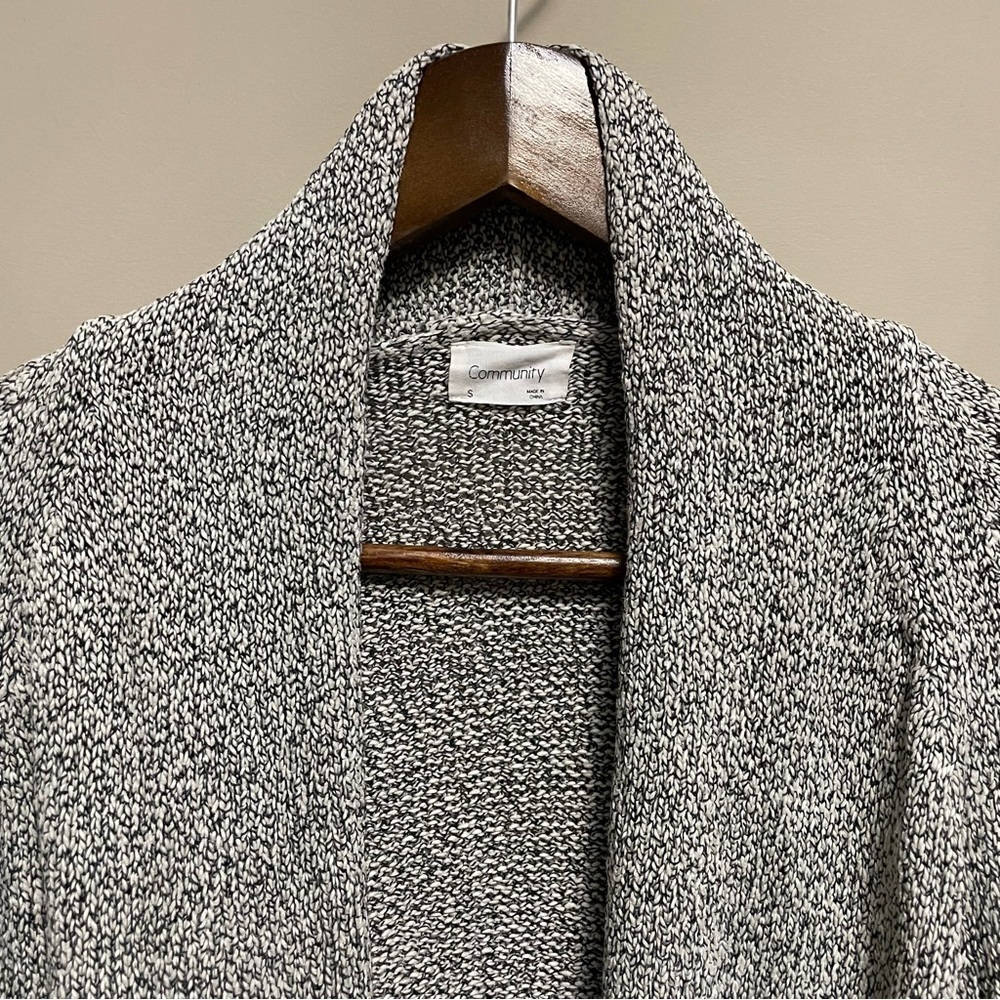 Aritzia Community Salt & Pepper Cardigan Women’s Size Small